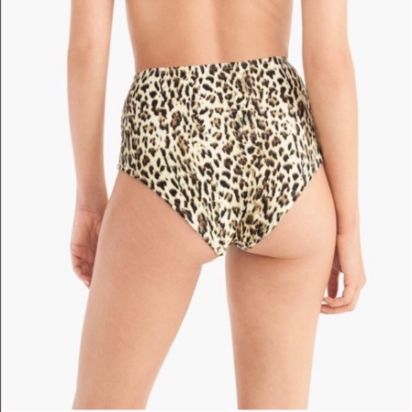J. Crew Ruffle Underwire High-waist Leopard - Picture 4 of 7